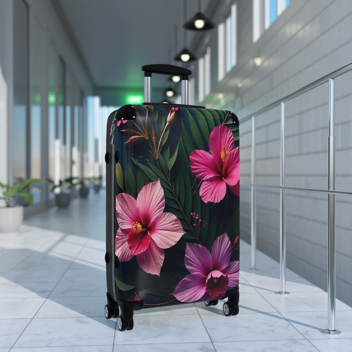 Nature Flowers Floral Beautiful Flower And Leaf Art Carry-On Suitcase - Stylish Luggage for Travelers