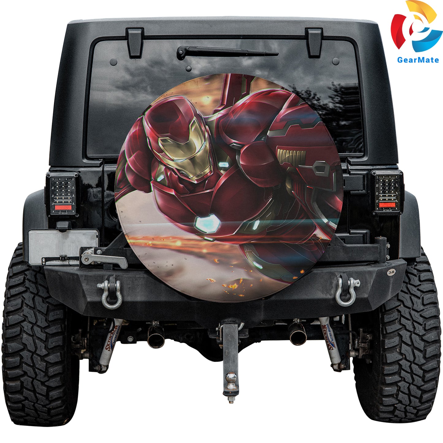 Marvel Iron Man Heroes Spare Tire Cover – Premium Waterproof UV Resistant Protector