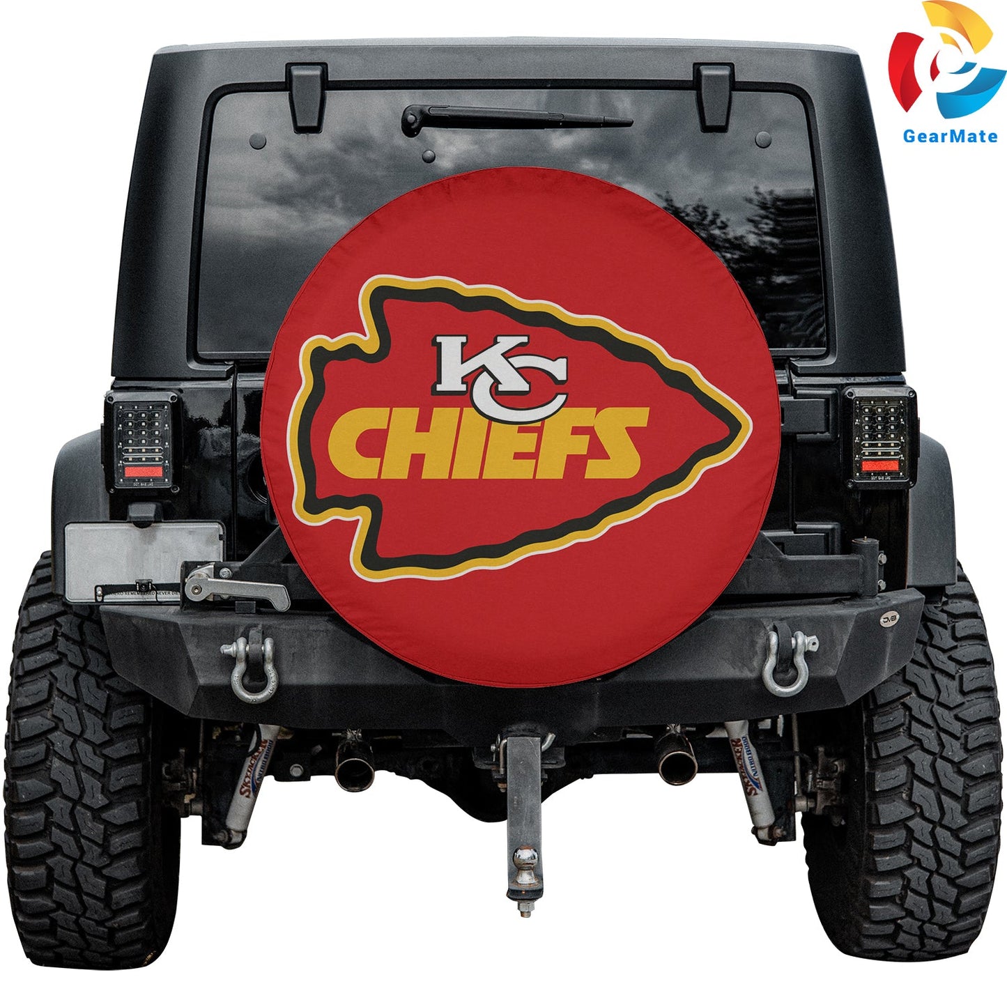 Kansas City Chiefs NFL Fantasy Spare Tire Cover – Premium Waterproof UV-Resistant Protector