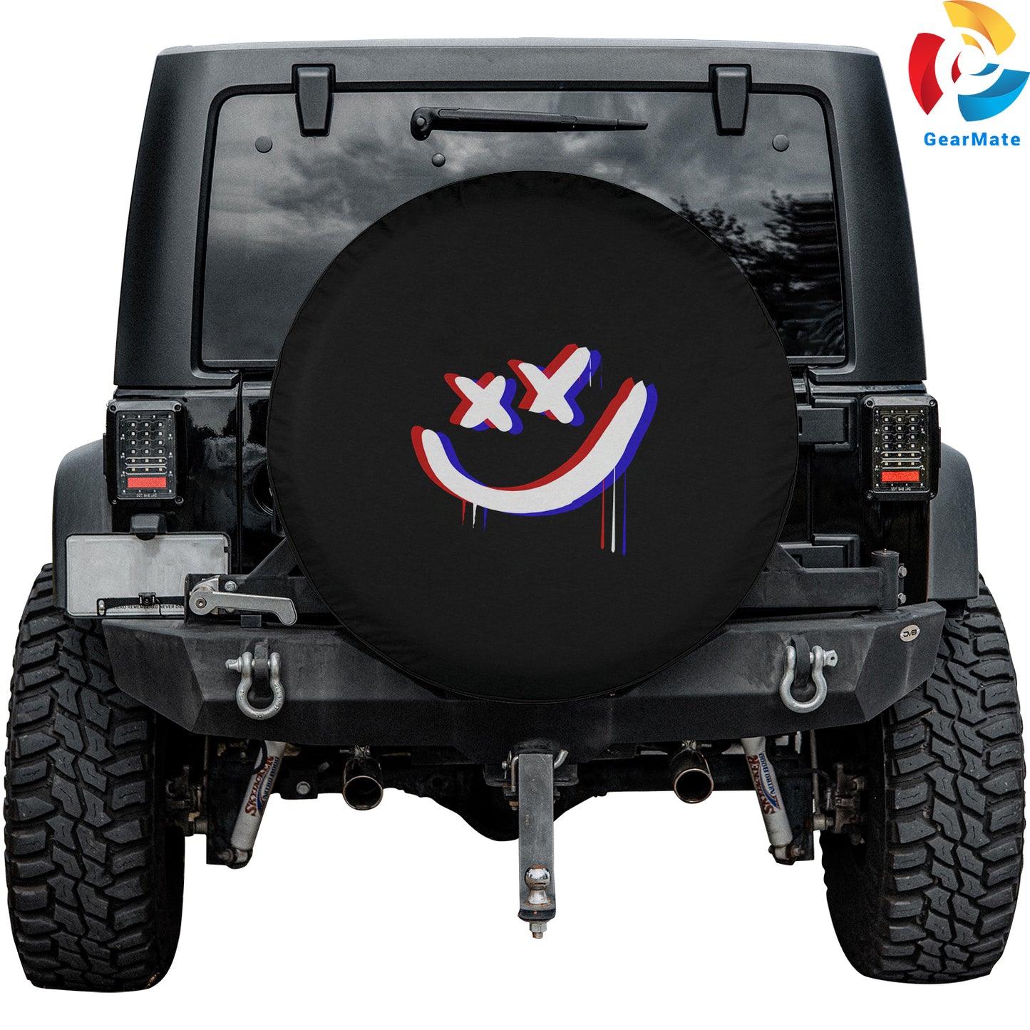 Drippy Smiley Spare Tire Cover – Premium Waterproof UV Resistant Protector