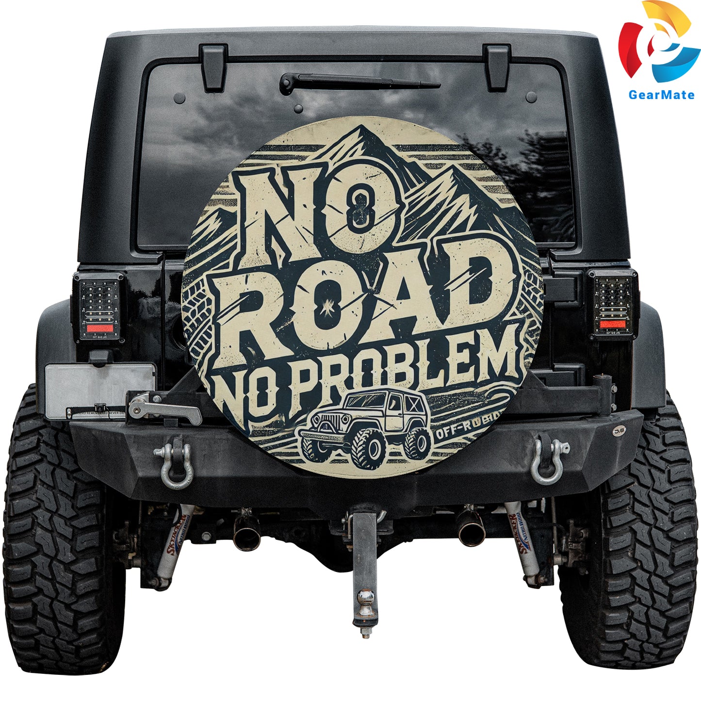No Road No Problem Spare Tire Cover – Premium Waterproof UV Resistant Protector