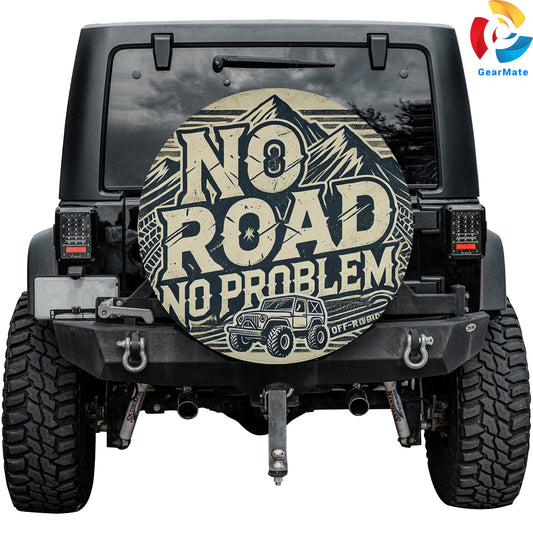 No Road No Problem Spare Tire Cover – Premium Waterproof UV Resistant Protector