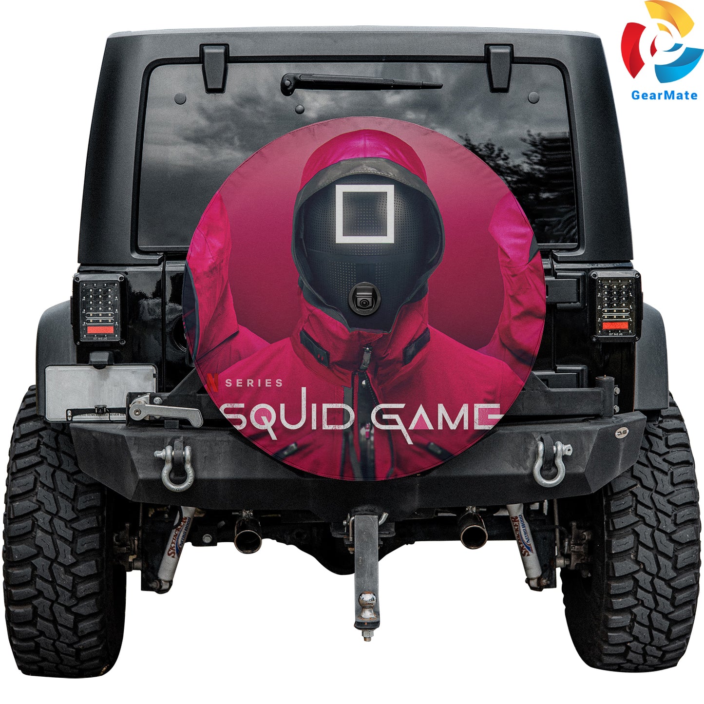 Squid Game Spare Tire Cover – Premium Waterproof UV Resistant Protector