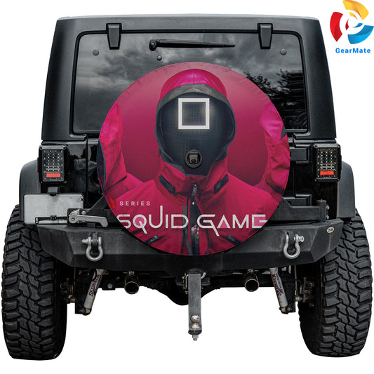 Squid Game Spare Tire Cover – Premium Waterproof UV Resistant Protector