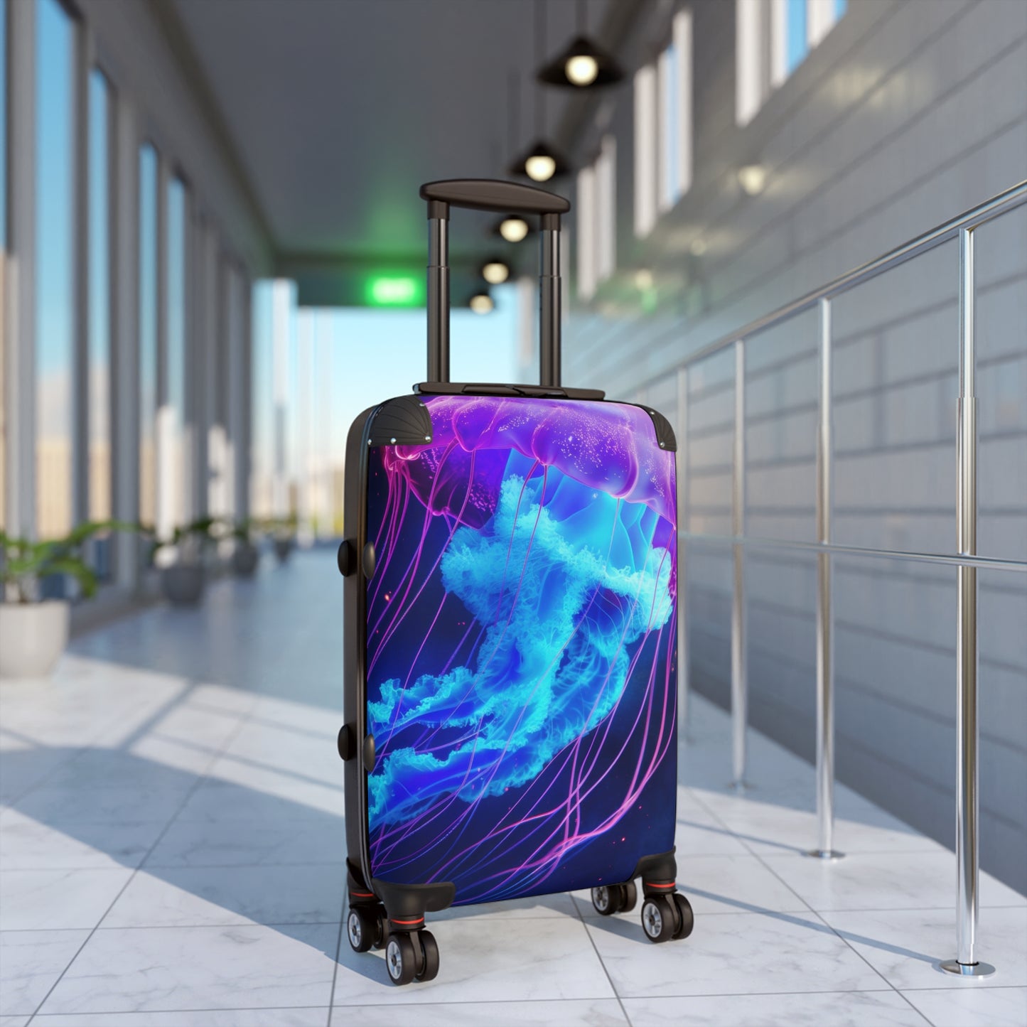Space Jellyfish Art Carry-On Suitcase - Stylish Luggage for Travelers