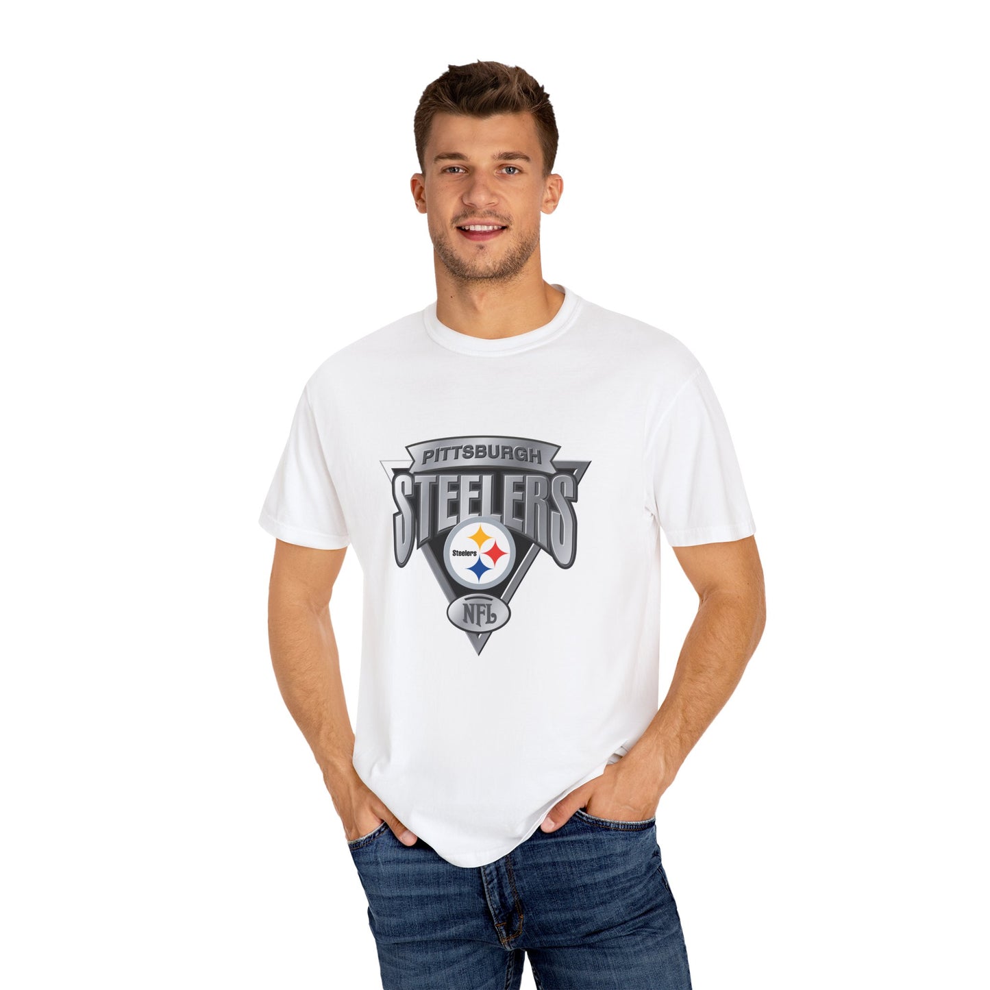 Pittsburgh Steelers Nation Garment-Dyed T-Shirt – Premium Cotton Tee for Customization