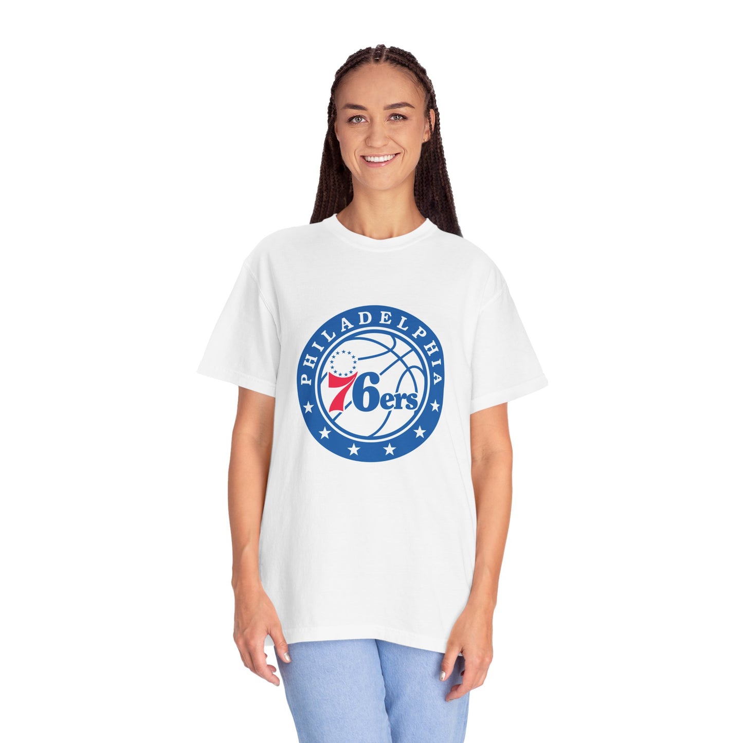 Philadelphia 76ers Basketball Life Garment-Dyed T-Shirt – Premium Cotton Tee for Customization