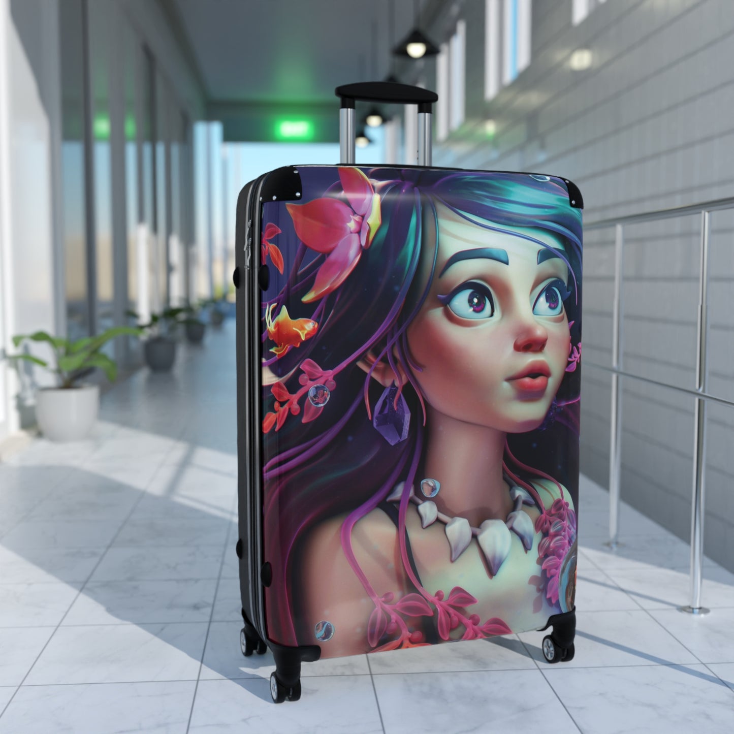 Art Mermaid Dream Carry-On Suitcase - Stylish Luggage for Travelers