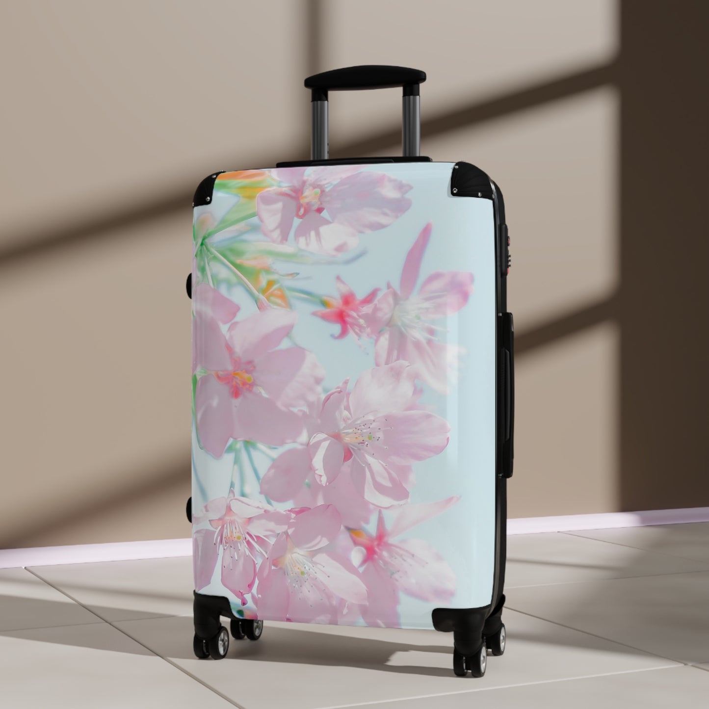Nature Flowers Floral Green Leaf Art Carry-On Suitcase - Stylish Luggage for Travelers