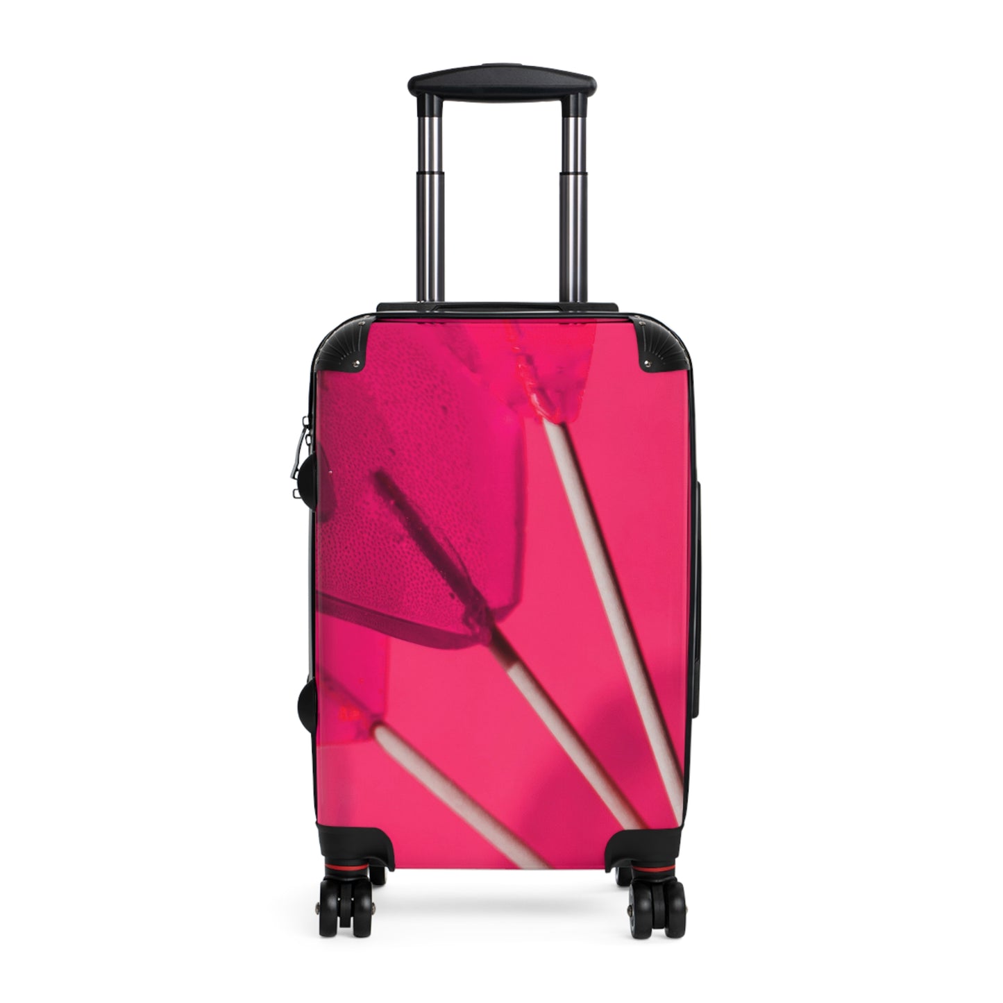 Love Pink Heart Art Carry-On Suitcase - Stylish Luggage for Travelers