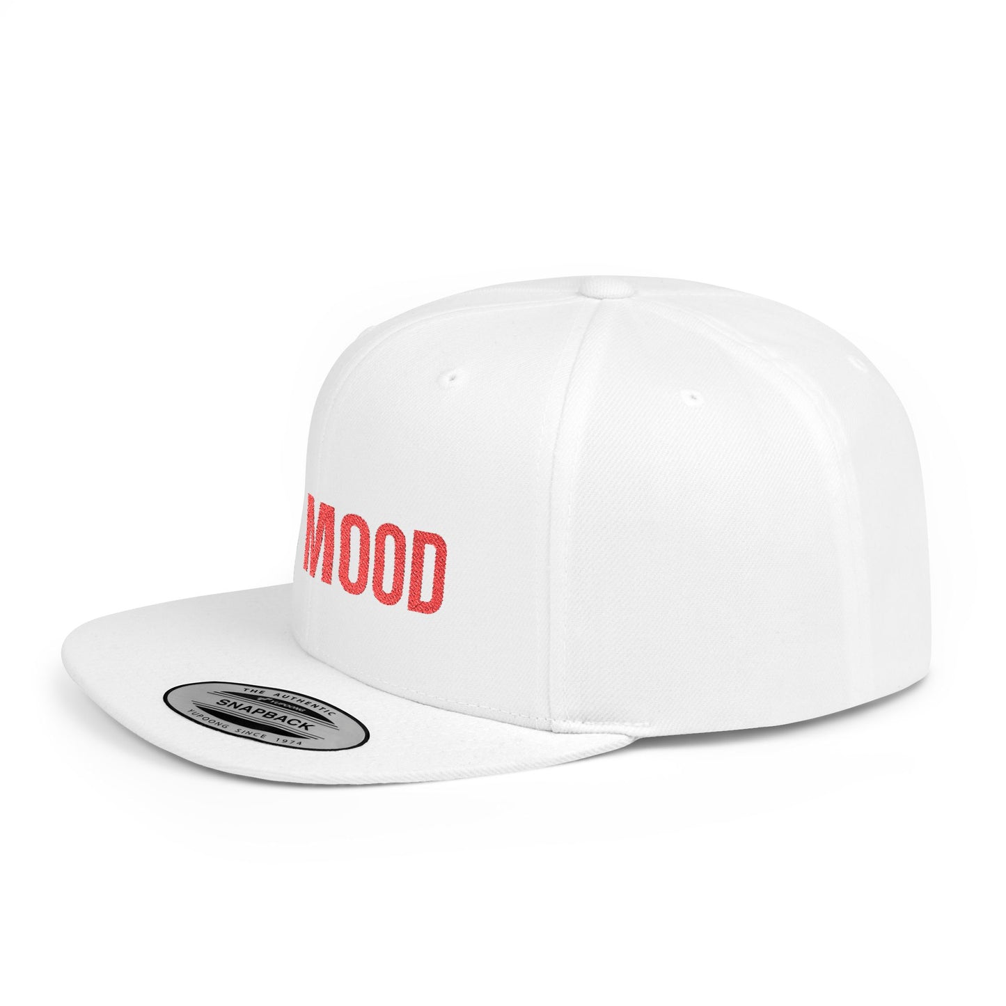 Text BIg Mood Flat Bill Snapback – Lightweight, Custom Fit, Premium Quality