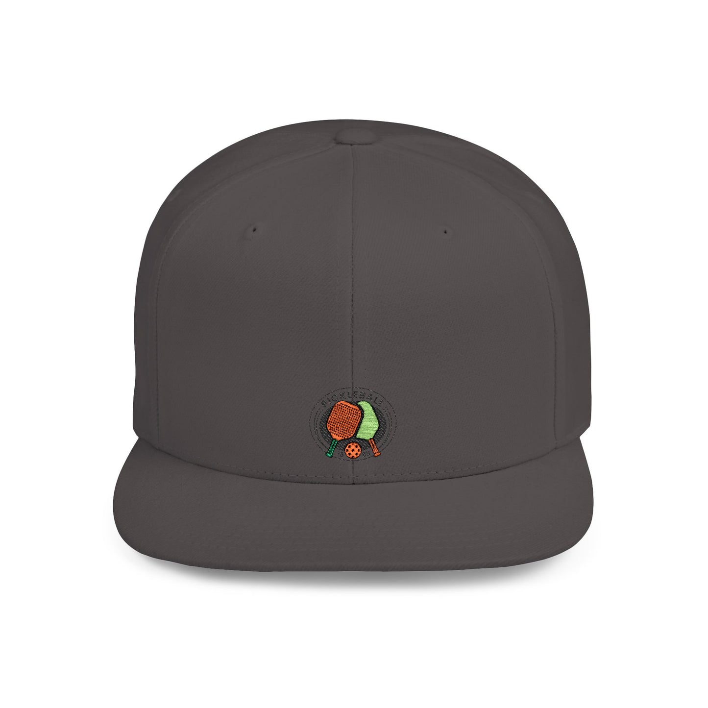 Icons Embroidered Pickle Ball Flat Bill Snapback – Lightweight, Custom Fit, Premium Quality