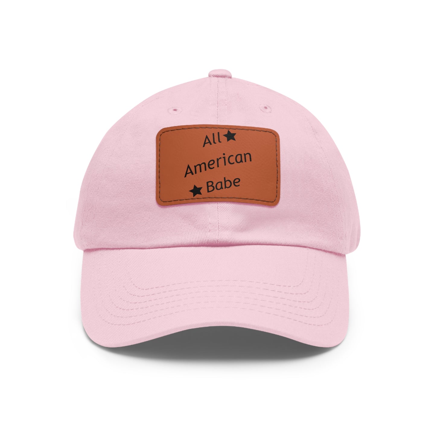 Dad Leather Patch Hat All American Babe – Timeless Style, Perfect Fit