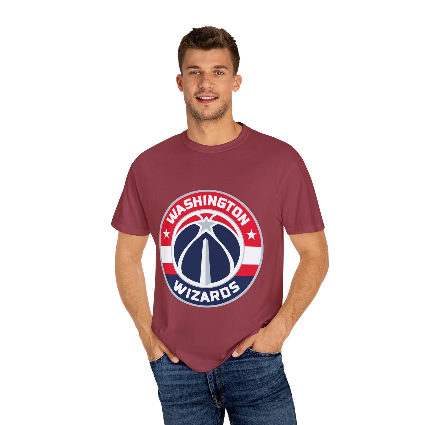 Washington Wizards Strong Garment-Dyed T-Shirt – Premium Cotton Tee for Customization