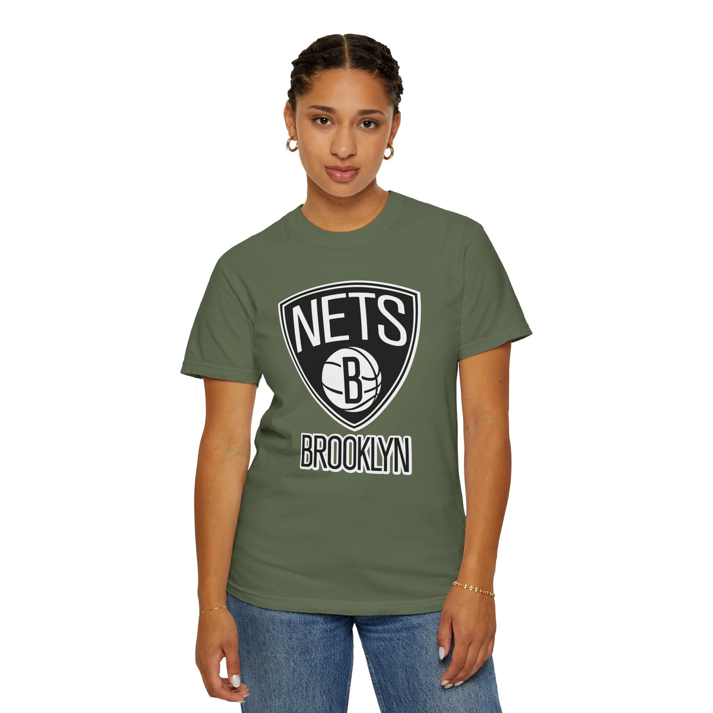 Brooklyn Nets Built Different Garment-Dyed T-Shirt – Premium Cotton Tee for Customization