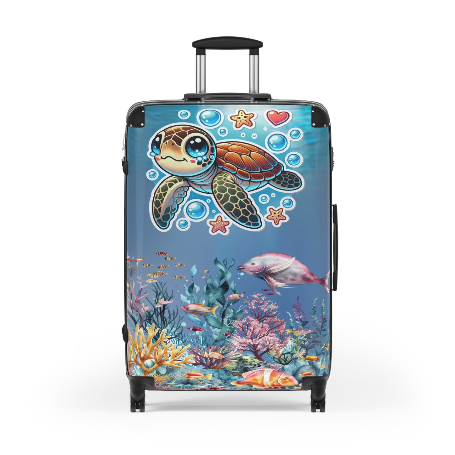 Nature Ocean Sea Turtle Cute Art Carry-On Suitcase - Stylish Luggage for Travelers