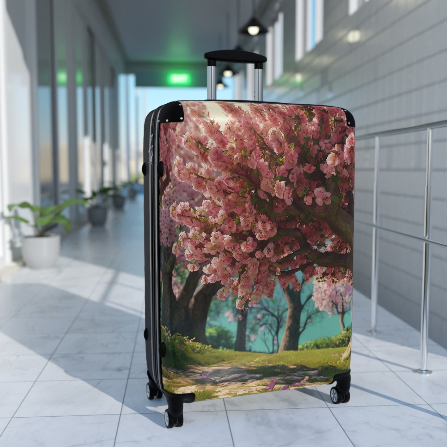 Nature Flowers Floral Background Art Carry-On Suitcase - Stylish Luggage for Travelers
