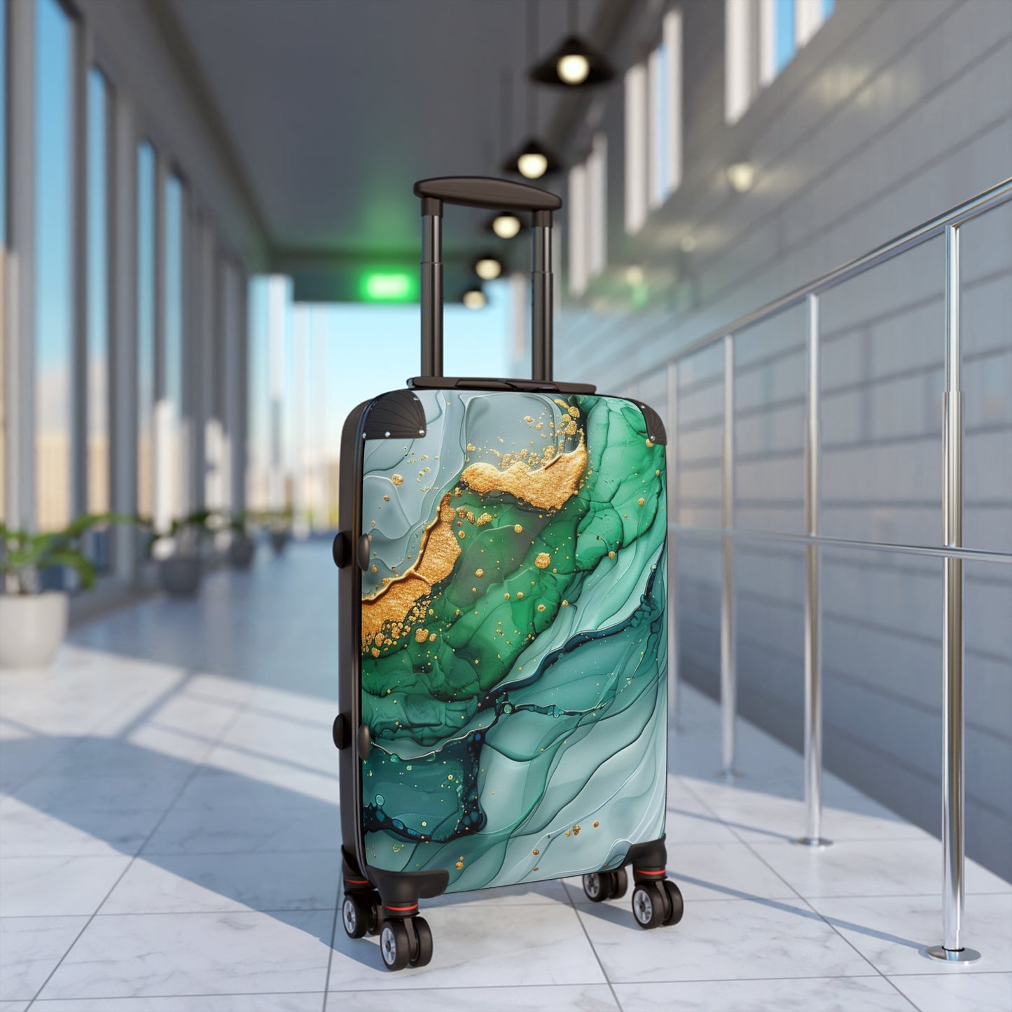 Nature Flowers Floral Animated Purple Art Carry-On Suitcase - Stylish Luggage for Travelers