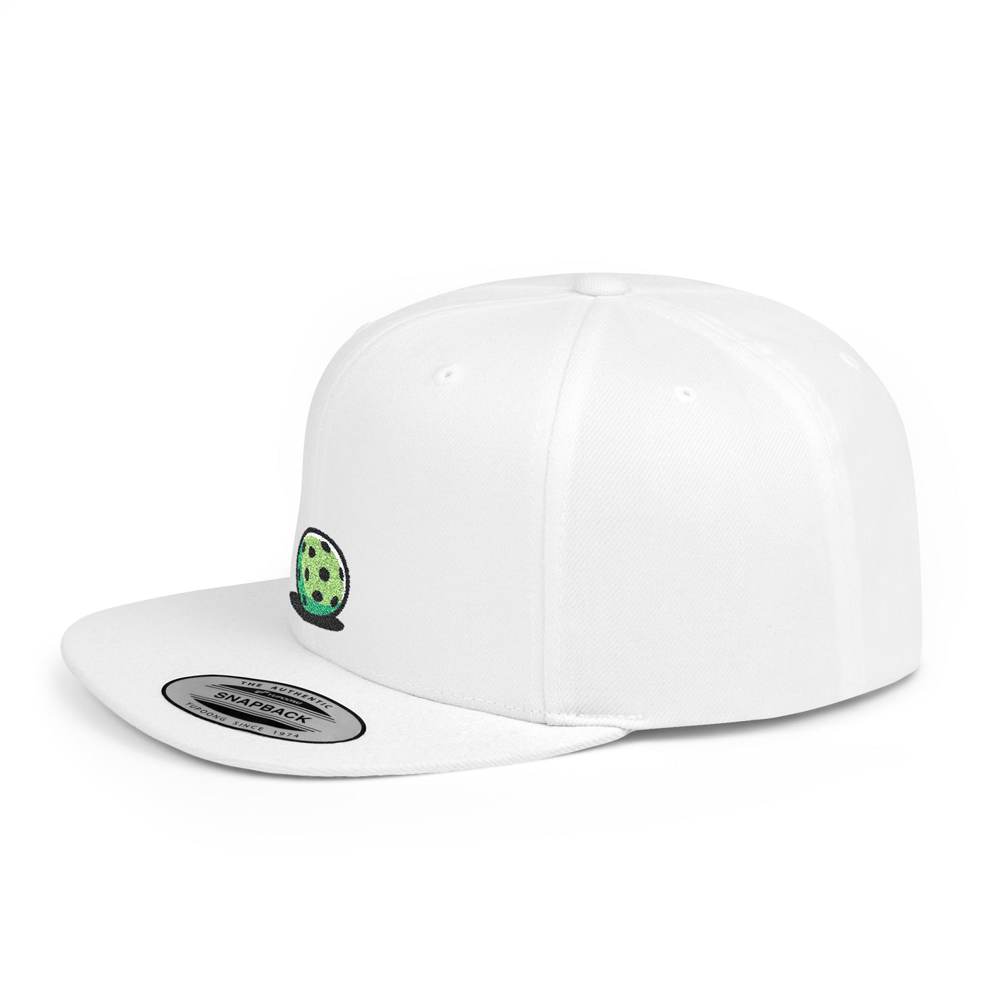 Icons Embroidered Ball Flat Bill Snapback – Lightweight, Custom Fit, Premium Quality