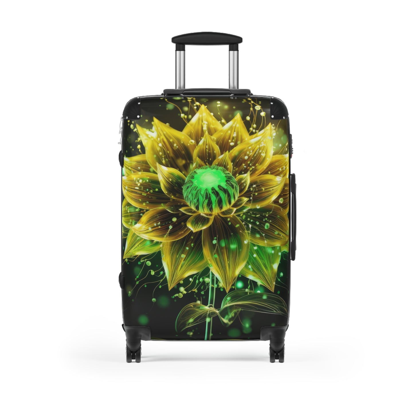 Nature Flowers Floral Glowing Art Carry-On Suitcase - Stylish Luggage for Travelers