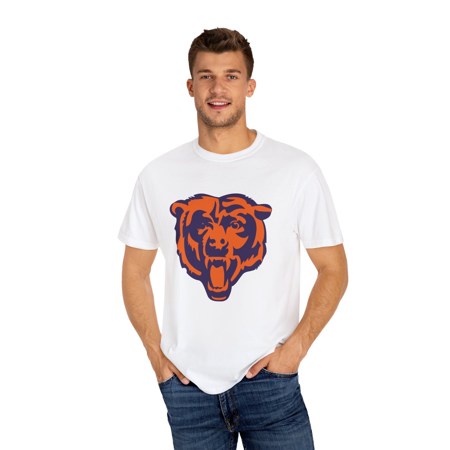 Chicago Bears Gear Garment-Dyed T-Shirt – Premium Cotton Tee for Customization