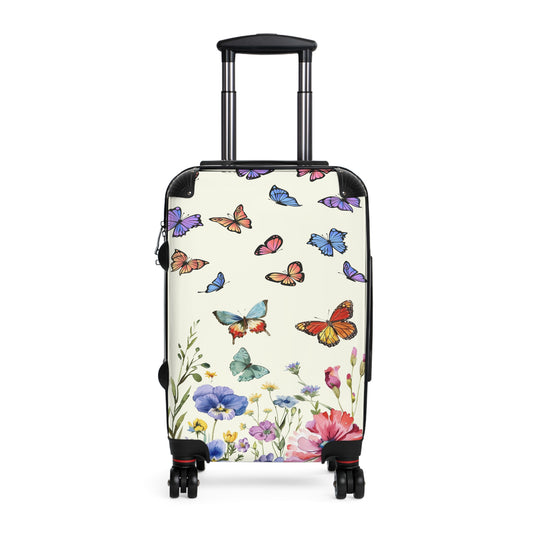 Nature Flowers Floral Butterflies Art Carry-On Suitcase - Stylish Luggage for Travelers