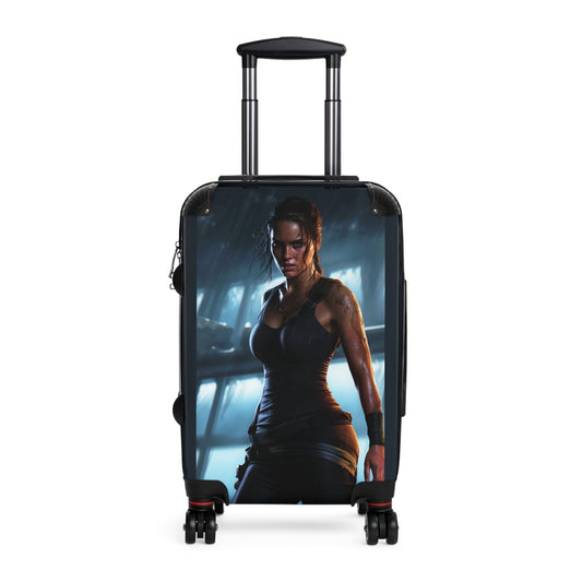 Video Games Lara Croft Tomb Raider Carry-On Suitcase - Stylish Luggage for Travelers