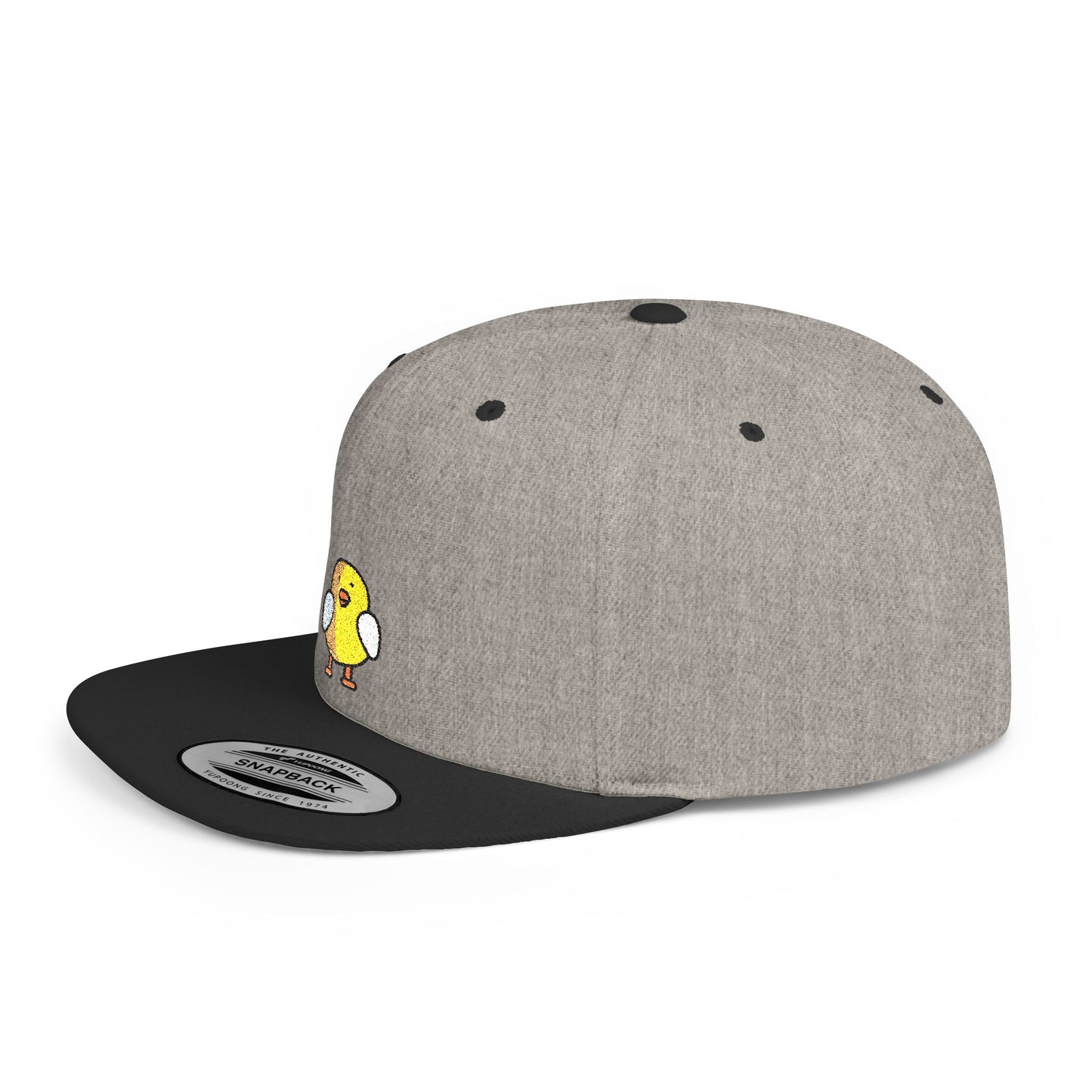 Icons Embroidered Chicks Flat Bill Snapback – Lightweight, Custom Fit, Premium Quality