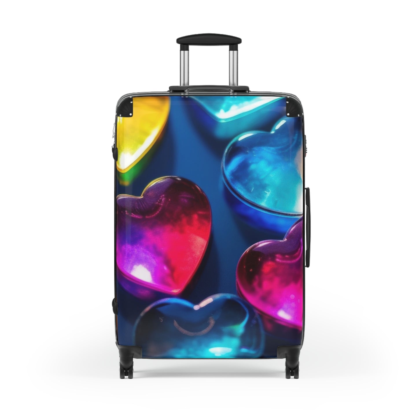 Love Heart 3D Art Carry-On Suitcase - Stylish Luggage for Travelers