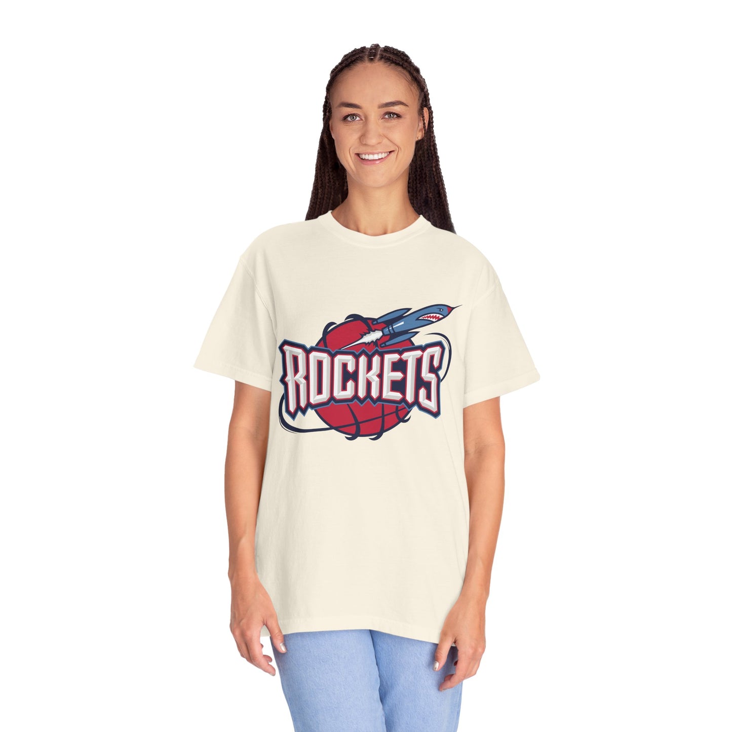 Houston Rockets Game Day Garment-Dyed T-Shirt – Premium Cotton Tee for Customization