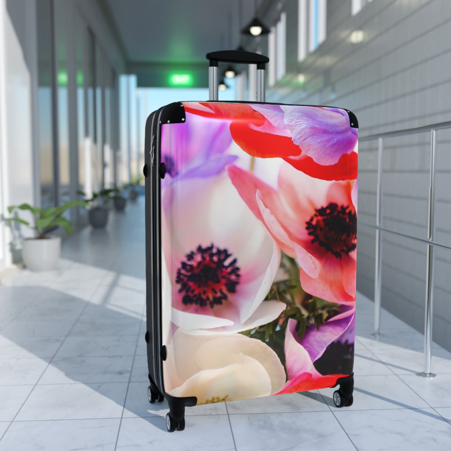 Nature Flowers Floral Multicolor Art Carry-On Suitcase - Stylish Luggage for Travelers
