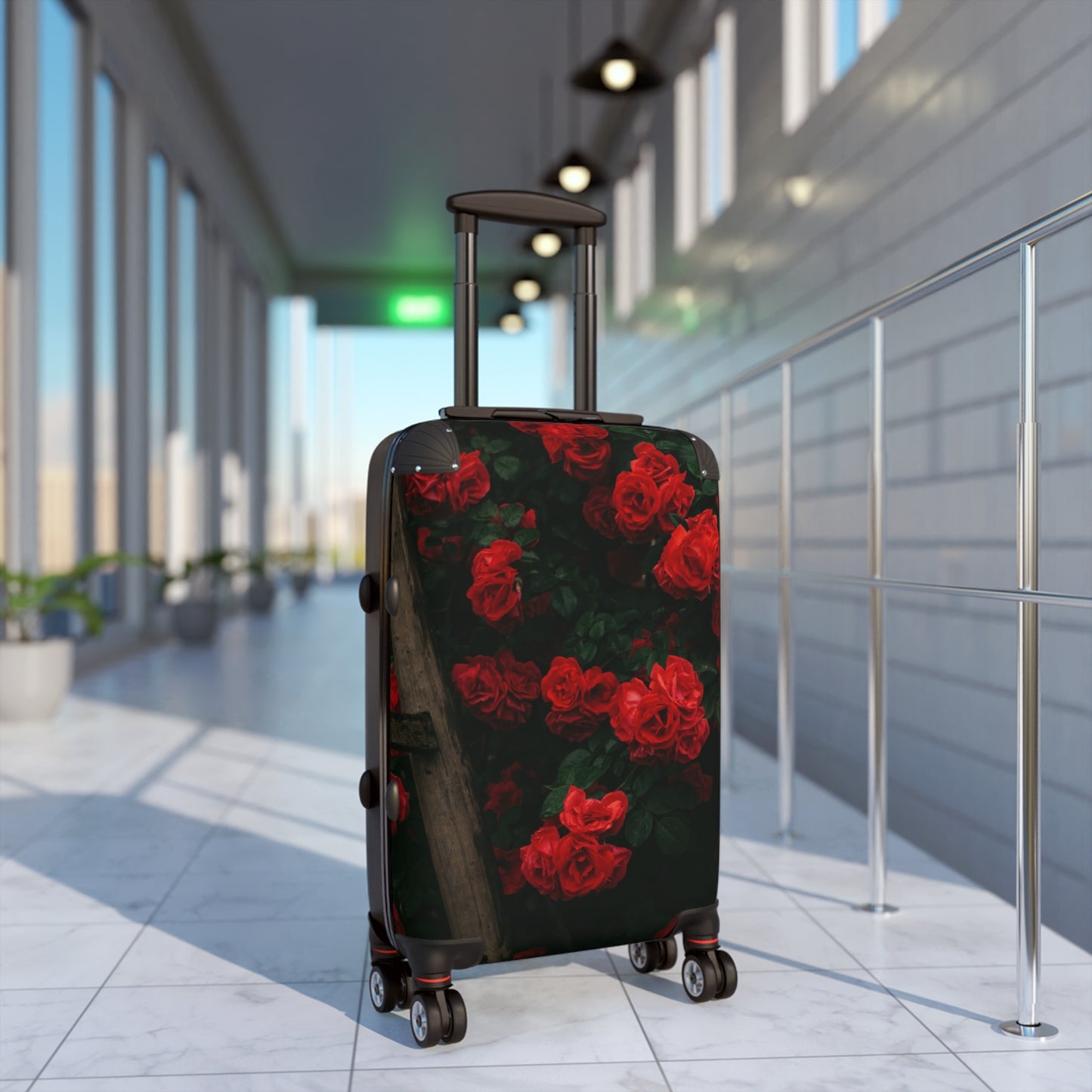 Nature Flowers Floral Rose Bush Art Carry-On Suitcase - Stylish Luggage for Travelers