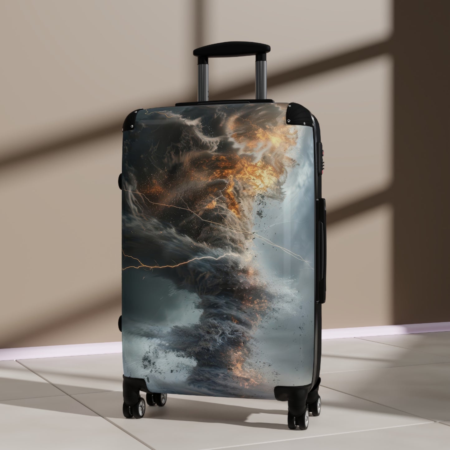 Nature Tornado Dramatic Swirling Art Carry-On Suitcase - Stylish Luggage for Travelers
