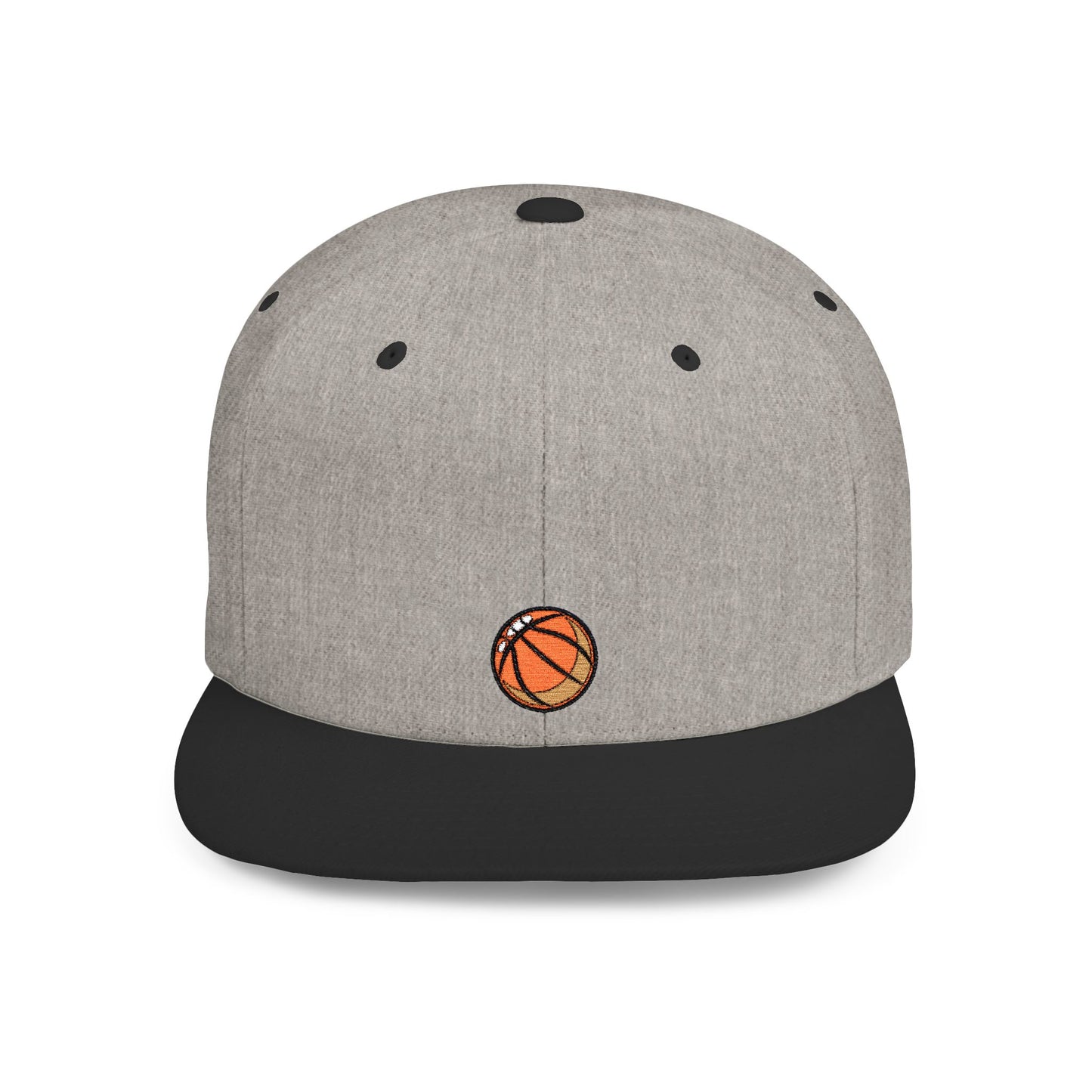 Icons Embroidered Basket Ball Flat Bill Snapback – Lightweight, Custom Fit, Premium Quality