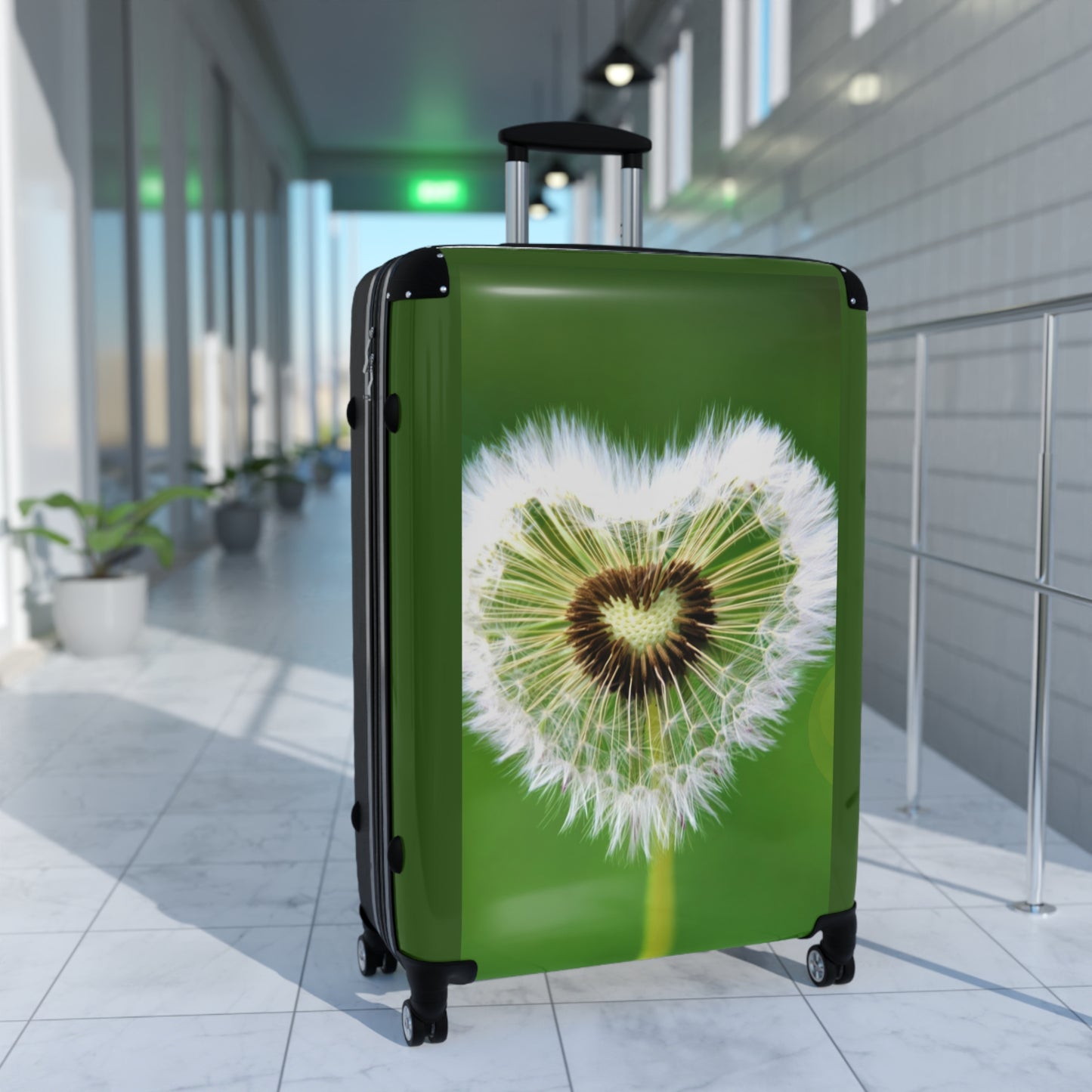 Love Heart Shape Art Carry-On Suitcase - Stylish Luggage for Travelers