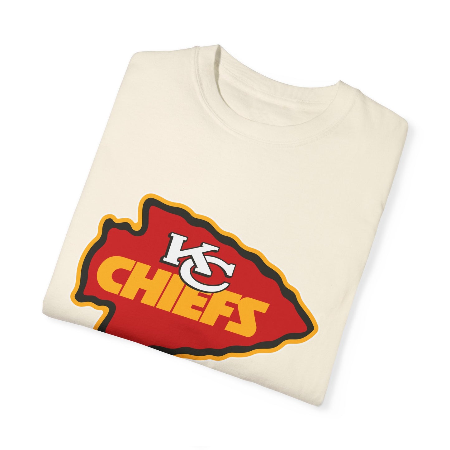 Kansas City Chiefs Apparel Garment-Dyed T-Shirt – Premium Cotton Tee for Customization