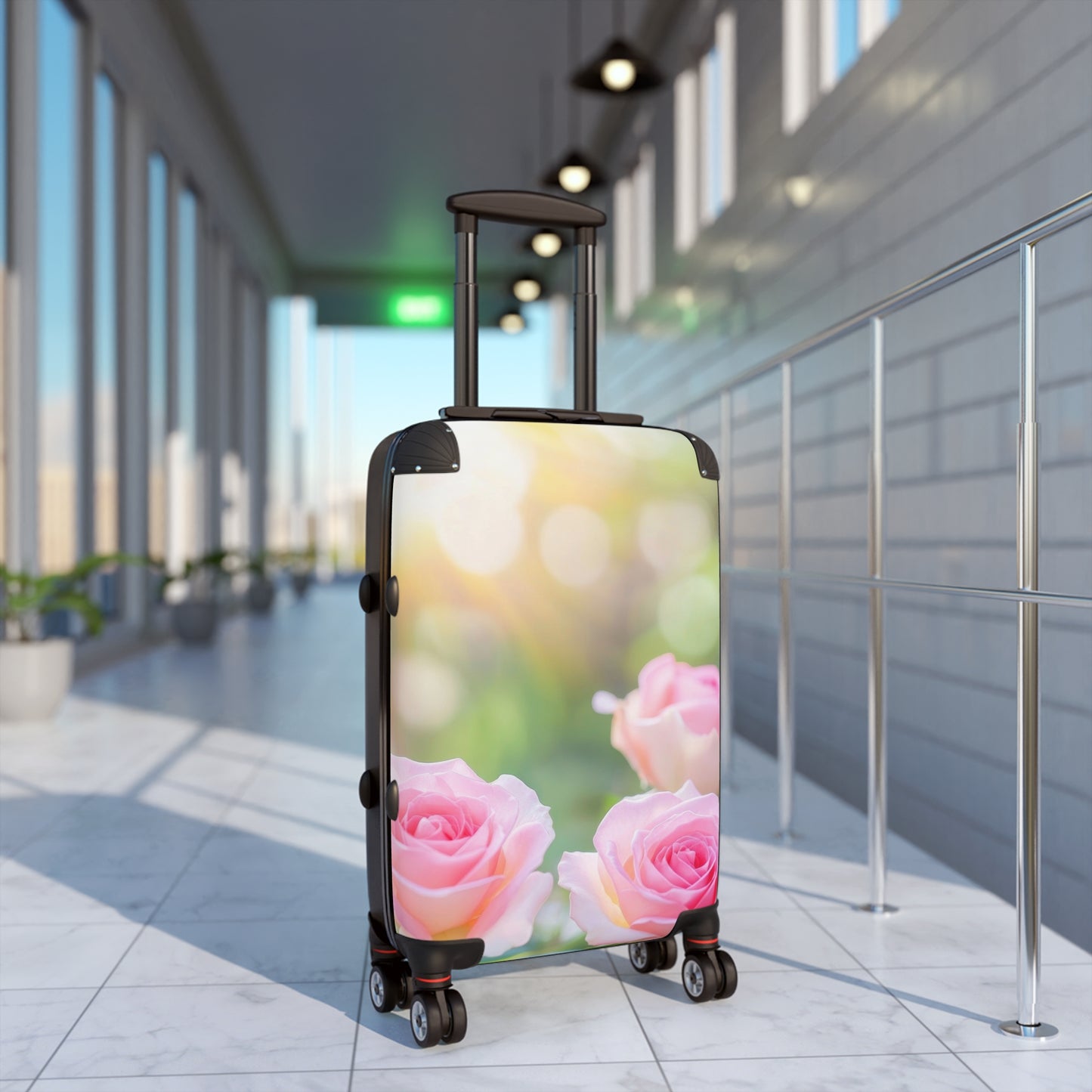 Nature Flowers Beautiful Pink Floral Art Carry-On Suitcase - Stylish Luggage for Travelers