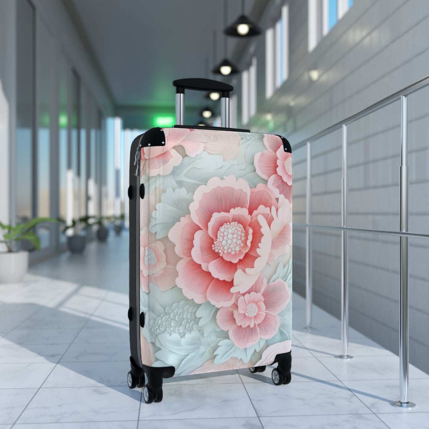Nature Flowers Floral Intricate Art Carry-On Suitcase - Stylish Luggage for Travelers