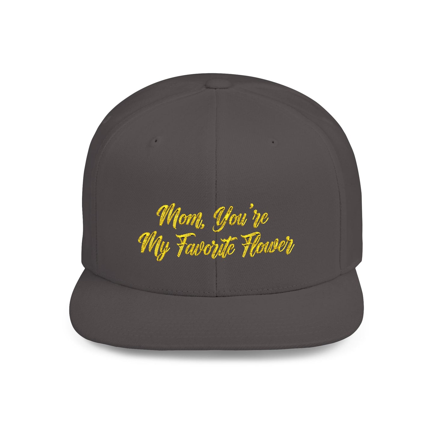 Text Mom You're My Favorite Color Flat Bill Snapback – Lightweight, Custom Fit, Premium Quality