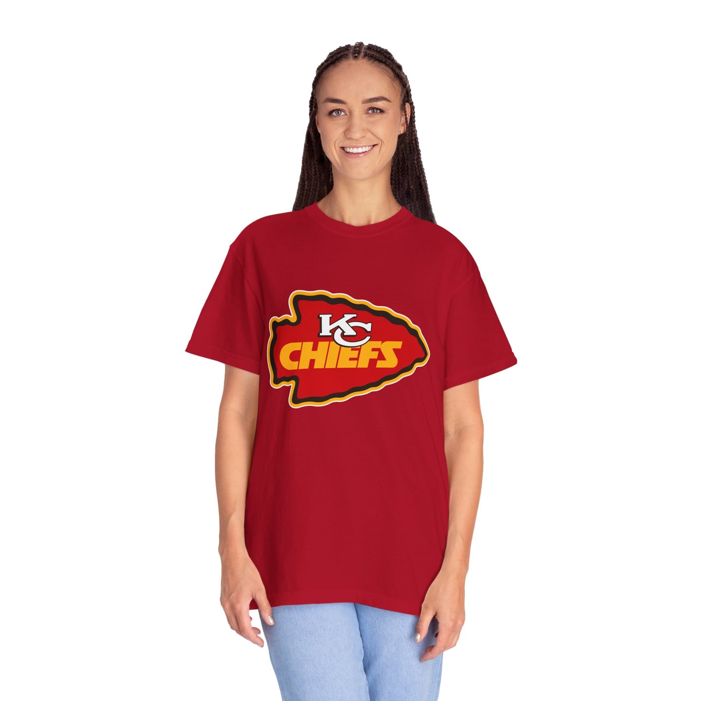 Kansas City Chiefs Apparel Garment-Dyed T-Shirt – Premium Cotton Tee for Customization