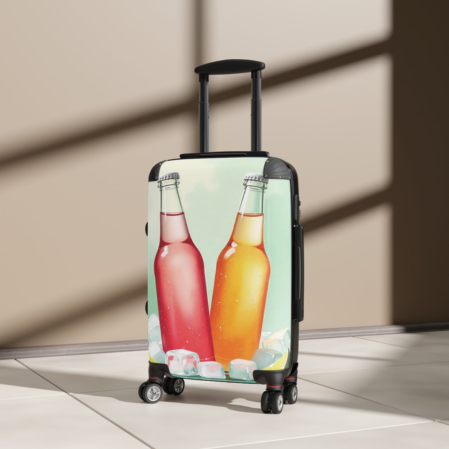 Nature Summer Carbonate Cold Drink Carry-On Suitcase - Stylish Luggage for Travelers