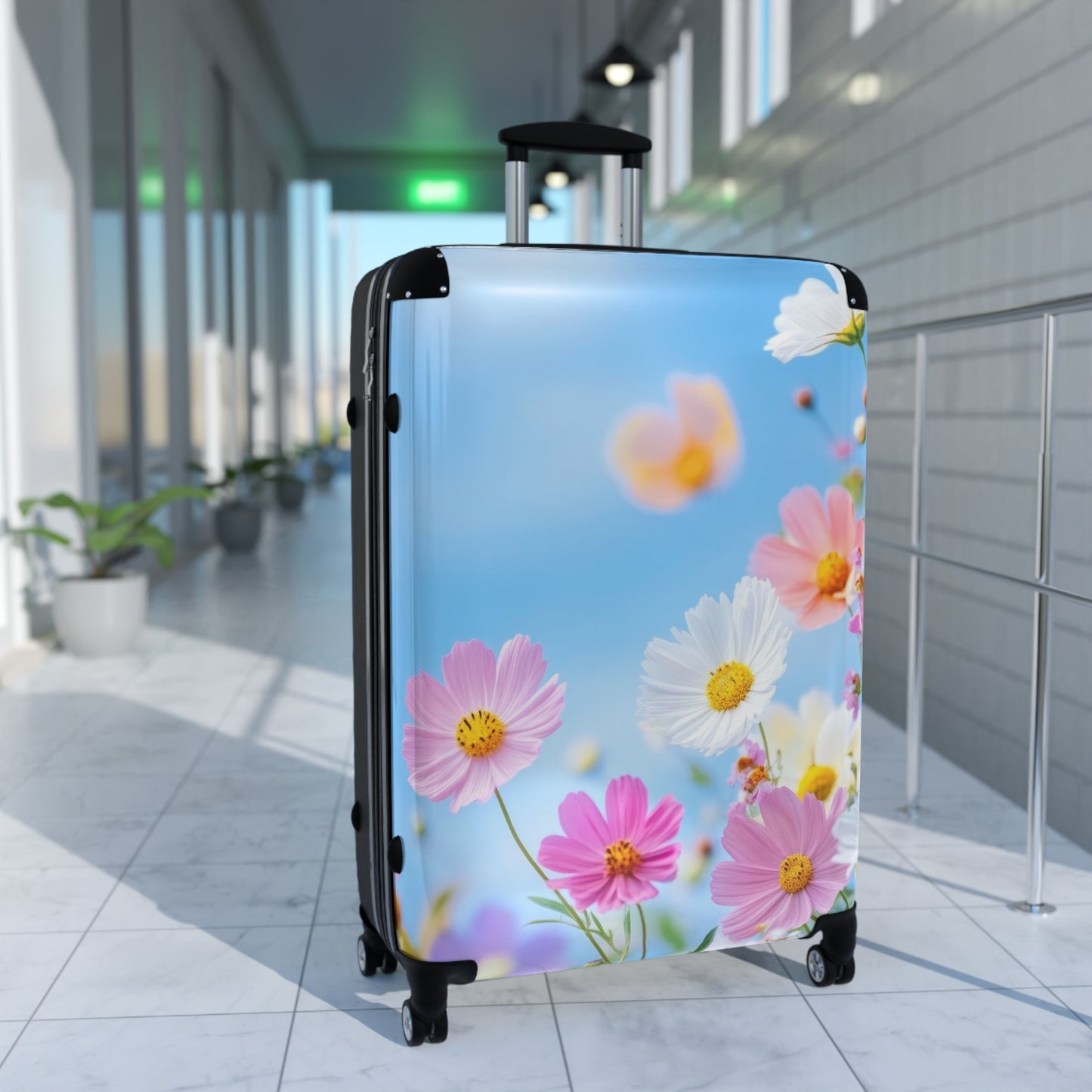 Nature Flowers Floral Vibrant Wild Flowers Art Carry-On Suitcase - Stylish Luggage for Travelers