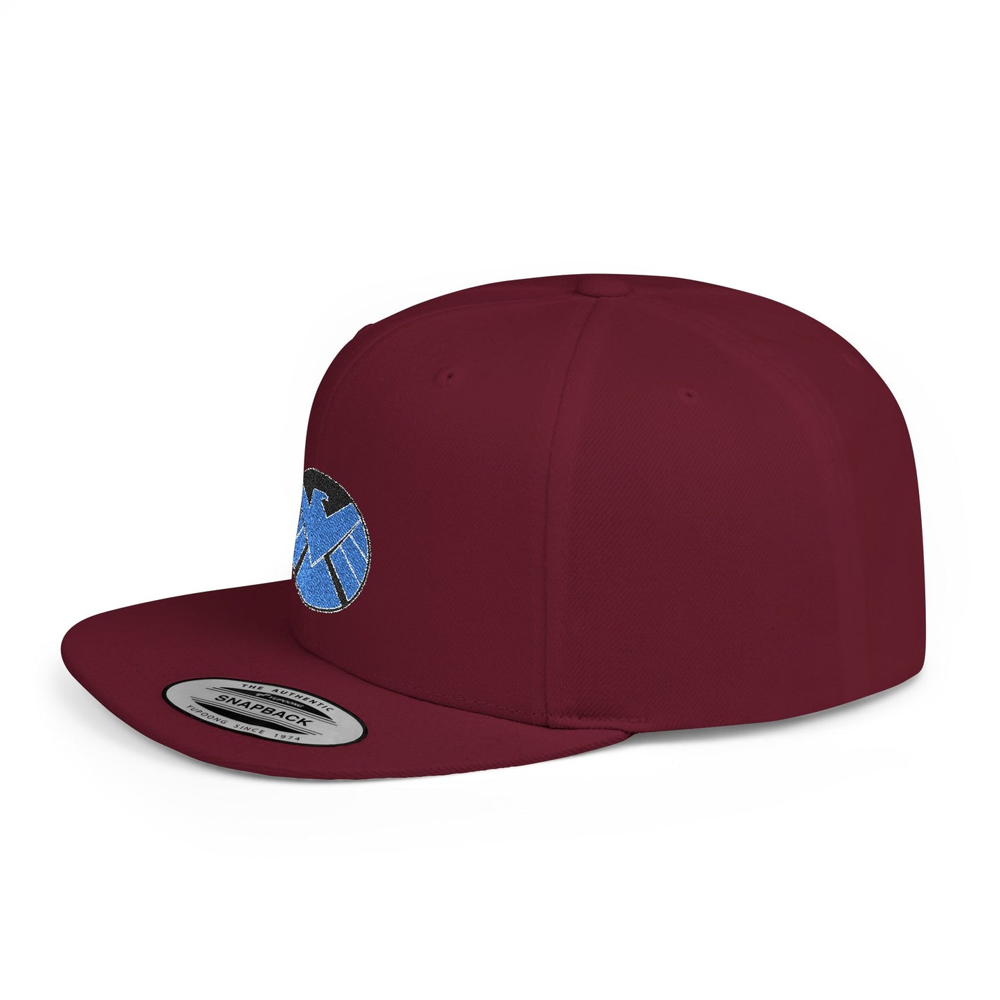 Marvel Shield Flat Bill Snapback – Lightweight, Custom Fit, Premium Quality