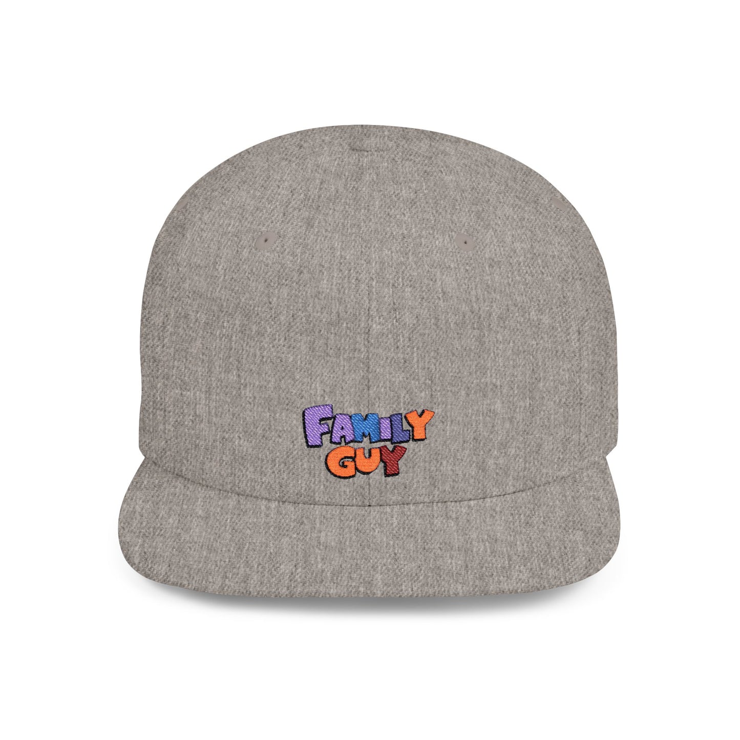 Icons Embroidered Family Guy Flat Bill Snapback – Lightweight, Custom Fit, Premium Quality