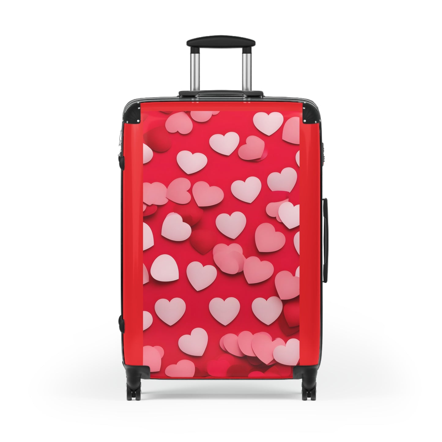 Love Heart Reds Art Carry-On Suitcase - Stylish Luggage for Travelers