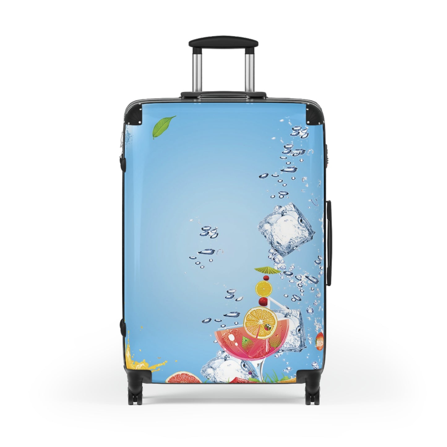 Nature Summer Iced Fruit Juice Art Carry-On Suitcase - Stylish Luggage for Travelers