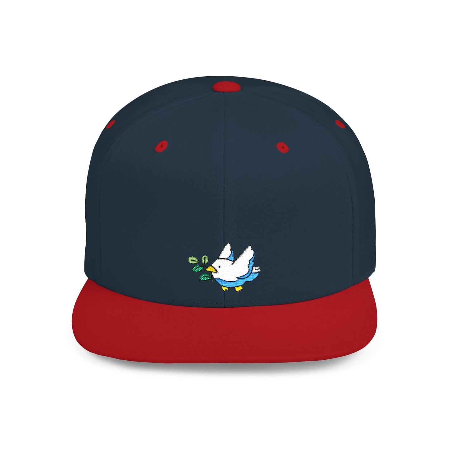 Icons Embroidered Bird Flat Bill Snapback – Lightweight, Custom Fit, Premium Quality