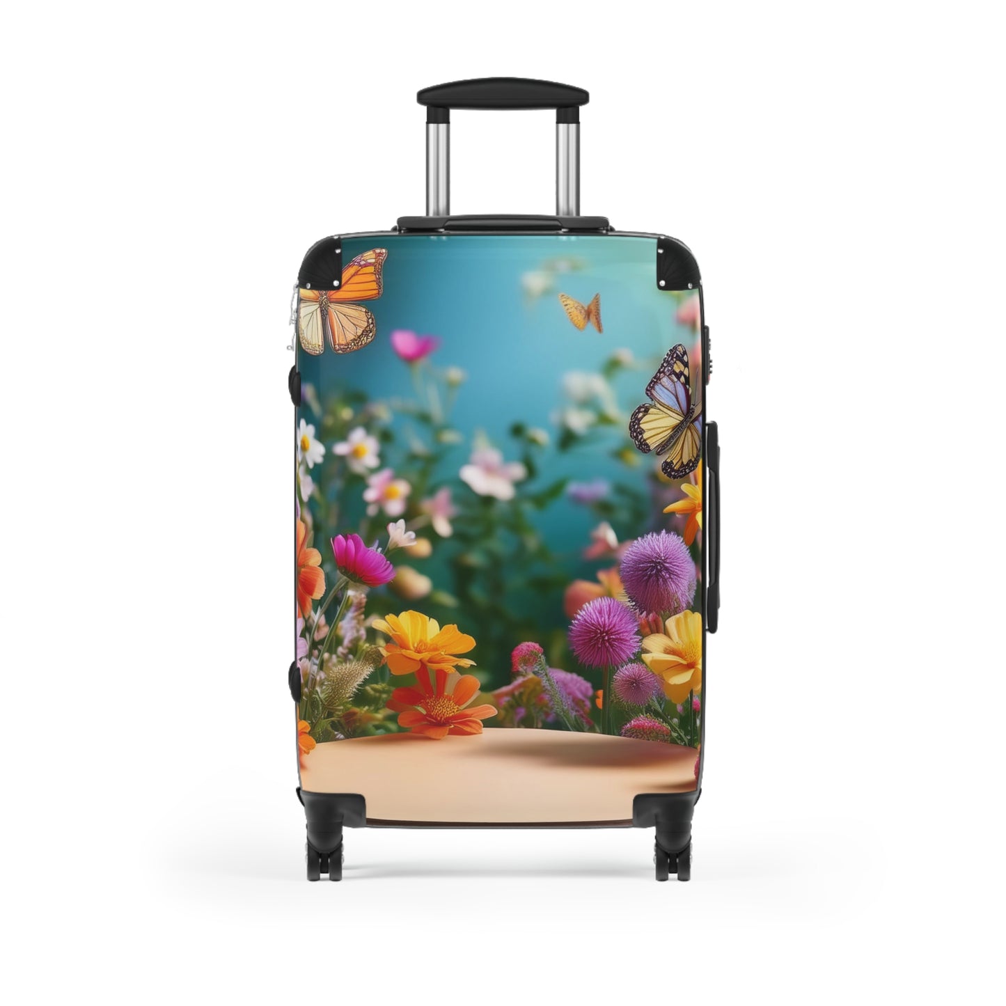Nature Butterflies Floral Flowers Art Carry-On Suitcase - Stylish Luggage for Travelers