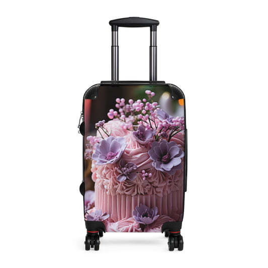 Nature Flowers Floral Purple Cake Art Carry-On Suitcase - Stylish Luggage for Travelers