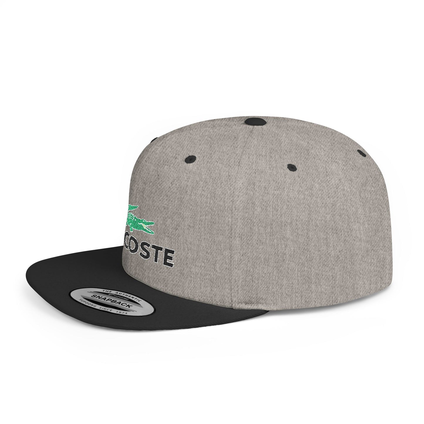 Lacoste Flat Bill Snapback – Lightweight, Custom Fit, Premium Quality